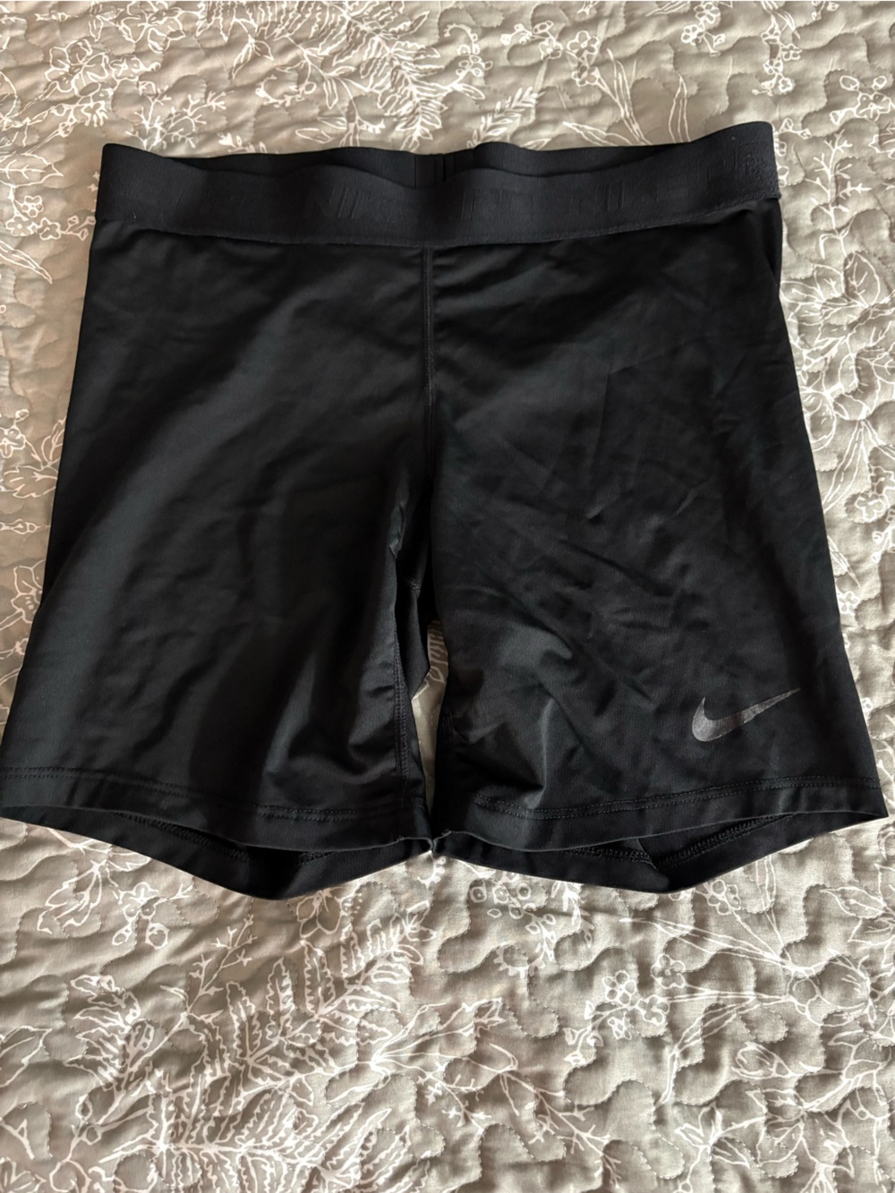 Nike Women's Black Performance Bike Shorts with Swoosh